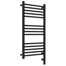 Полотенцесушитель электрический 800х400 черный матовый МЭМ правый, перемычка прямая Сунержа Богема 3.0 31-5805-8040