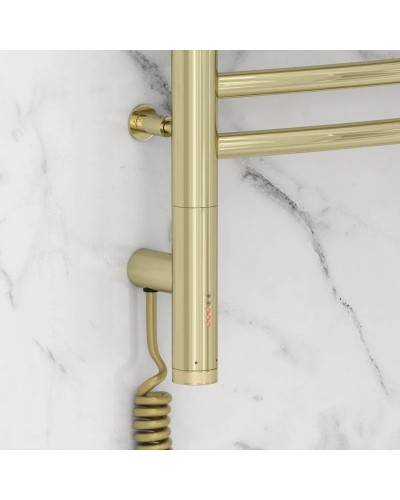 Полотенцесушитель электрический 1000х400 шампань МЭМ левый, перемычка выгнутая Сунержа Богема 3.0 020-5802-1040