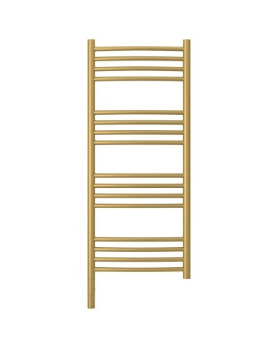 Полотенцесушитель электрический 1000х400 золотой матовый МЭМ левый, перемычка выгнутая Сунержа Богема 3.0 032-5802-1040