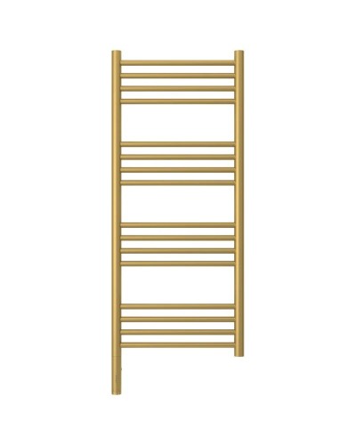 Полотенцесушитель электрический 1000х400 золотой матовый МЭМ левый, перемычка прямая Сунержа Богема 3.0 032-5804-1040