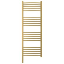 Полотенцесушитель электрический 1200х400 золотой матовый МЭМ левый, перемычка выгнутая Сунержа Богема 3.0 032-5802-1240