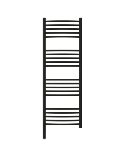 Полотенцесушитель электрический 1200х400 черный матовый МЭМ левый, перемычка выгнутая Сунержа Богема 3.0 31-5802-1240