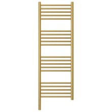 Полотенцесушитель электрический 1200х400 золотой матовый МЭМ левый, перемычка прямая Сунержа Богема 3.0 032-5804-1240