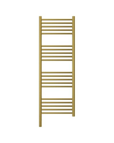 Полотенцесушитель электрический 1200х400 состаренная латунь МЭМ левый, перемычка прямая Сунержа Богема 3.0 051-5804-1240