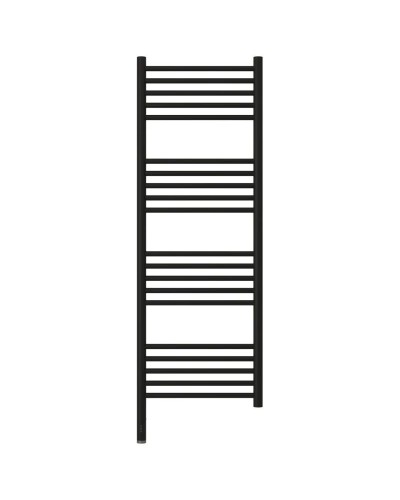 Полотенцесушитель электрический 1200х400 черный матовый МЭМ левый, перемычка прямая Сунержа Богема 3.0 31-5804-1240