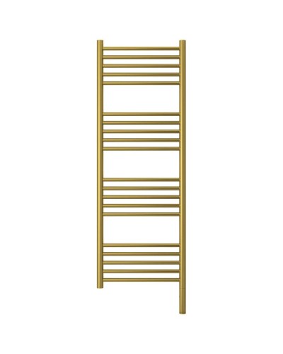 Полотенцесушитель электрический 1200х400 состаренная латунь МЭМ правый, перемычка прямая Сунержа Богема 3.0 051-5805-1240