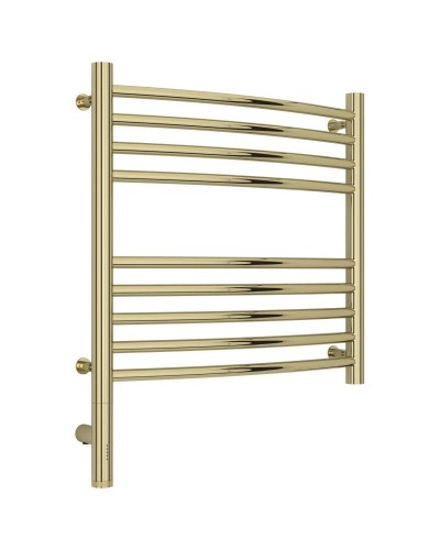 Полотенцесушитель электрический 500х500 шампань МЭМ левый, перемычка выгнутая Сунержа Богема 3.0 020-5802-5050