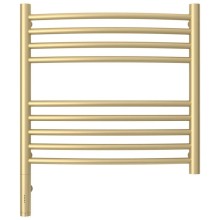 Полотенцесушитель электрический 500х500 шампань матовая МЭМ левый, перемычка выгнутая Сунержа Богема 3.0 022-5802-5050