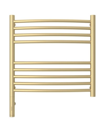 Полотенцесушитель электрический 500х500 шампань матовая МЭМ левый, перемычка выгнутая Сунержа Богема 3.0 022-5802-5050