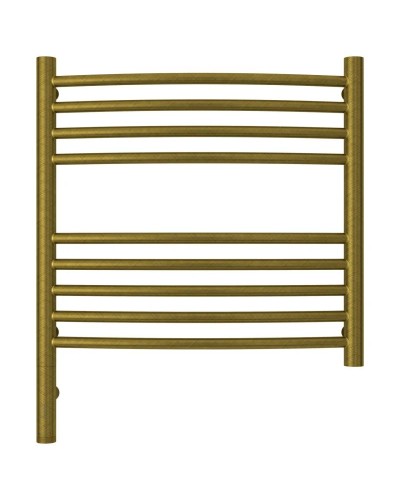 Полотенцесушитель электрический 500х500 состаренная бронза МЭМ левый, перемычка выгнутая Сунержа Богема 3.0 05-5802-5050