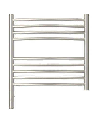 Полотенцесушитель электрический 500х500 сатин МЭМ левый, перемычка выгнутая Сунержа Богема 3.0 071-5802-5050