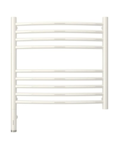 Полотенцесушитель электрический 500х500 белый глянец МЭМ левый, перемычка выгнутая Сунержа Богема 3.0 12-5802-5050