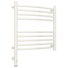 Полотенцесушитель электрический 500х500 белый глянец МЭМ левый, перемычка выгнутая Сунержа Богема 3.0 12-5802-5050