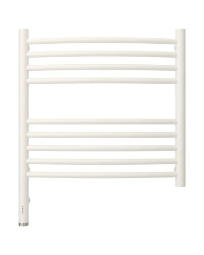 Полотенцесушитель электрический 500х500 белый матовый МЭМ левый, перемычка выгнутая Сунержа Богема 3.0 30-5802-5050