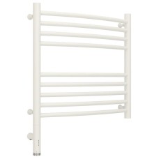 Полотенцесушитель электрический 500х500 белый матовый МЭМ левый, перемычка выгнутая Сунержа Богема 3.0 30-5802-5050