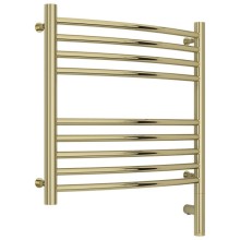 Полотенцесушитель электрический 500х500 шампань МЭМ правый, перемычка выгнутая Сунержа Богема 3.0 020-5803-5050