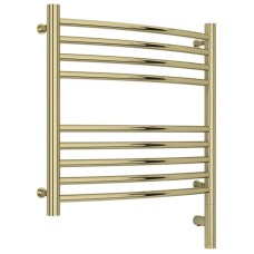 Полотенцесушитель электрический 500х500 шампань МЭМ правый, перемычка выгнутая Сунержа Богема 3.0 020-5803-5050