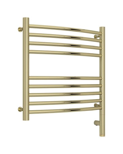 Полотенцесушитель электрический 500х500 шампань МЭМ правый, перемычка выгнутая Сунержа Богема 3.0 020-5803-5050