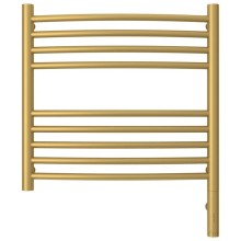 Полотенцесушитель электрический 500х500 золотой матовый МЭМ правый, перемычка выгнутая Сунержа Богема 3.0 032-5803-5050