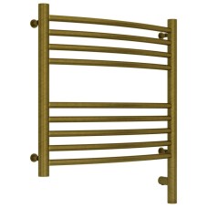 Полотенцесушитель электрический 500х500 состаренная бронза МЭМ правый, перемычка выгнутая Сунержа Богема 3.0 05-5803-5050