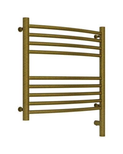 Полотенцесушитель электрический 500х500 состаренная бронза МЭМ правый, перемычка выгнутая Сунержа Богема 3.0 05-5803-5050