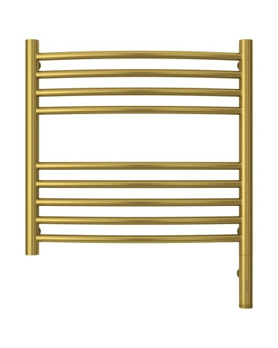 Полотенцесушитель электрический 500х500 состаренная латунь МЭМ правый, перемычка выгнутая Сунержа Богема 3.0 051-5803-5050