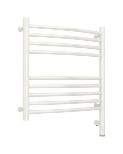 Полотенцесушитель электрический 500х500 белый глянец МЭМ правый, перемычка выгнутая Сунержа Богема 3.0 12-5803-5050