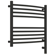 Полотенцесушитель электрический 500х500 темный титан муар МЭМ правый, перемычка выгнутая Сунержа Богема 3.0 15-5803-5050