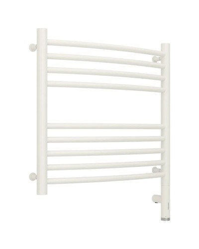 Полотенцесушитель электрический 500х500 белый матовый МЭМ правый, перемычка выгнутая Сунержа Богема 3.0 30-5803-5050