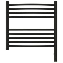 Полотенцесушитель электрический 500х500 черный матовый МЭМ правый, перемычка выгнутая Сунержа Богема 3.0 31-5803-5050