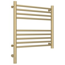 Полотенцесушитель электрический 500х500 шампань матовая МЭМ левый, перемычка прямая Сунержа Богема 3.0 022-5804-5050