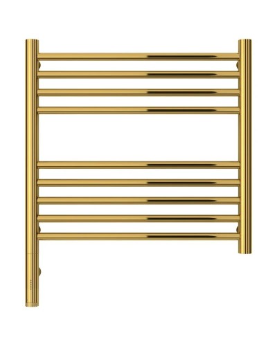 Полотенцесушитель электрический 500х500 золотой МЭМ левый, перемычка прямая Сунержа Богема 3.0 03-5804-5050