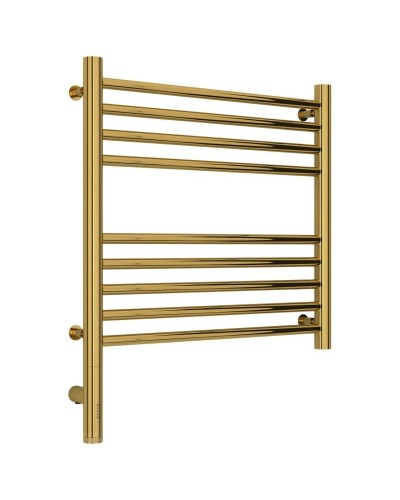 Полотенцесушитель электрический 500х500 золотой МЭМ левый, перемычка прямая Сунержа Богема 3.0 03-5804-5050