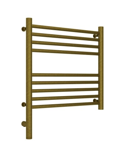 Полотенцесушитель электрический 500х500 состаренная бронза МЭМ левый, перемычка прямая Сунержа Богема 3.0 05-5804-5050