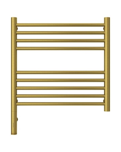 Полотенцесушитель электрический 500х500 состаренная латунь МЭМ левый, перемычка прямая Сунержа Богема 3.0 051-5804-5050