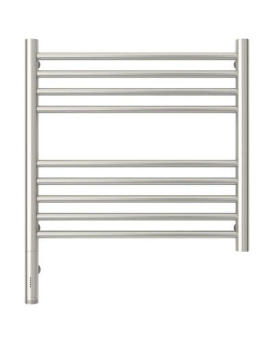 Полотенцесушитель электрический 500х500 сатин МЭМ левый, перемычка прямая Сунержа Богема 3.0 071-5804-5050