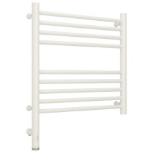 Полотенцесушитель электрический 500х500 белый матовый МЭМ левый, перемычка прямая Сунержа Богема 3.0 30-5804-5050