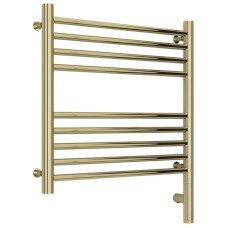 Полотенцесушитель электрический 500х500 шампань МЭМ правый, перемычка прямая Сунержа Богема 3.0 020-5805-5050