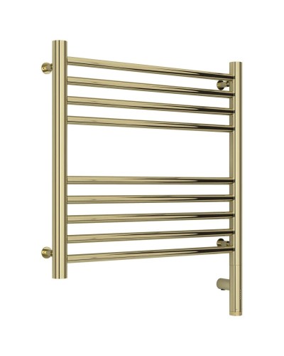 Полотенцесушитель электрический 500х500 шампань МЭМ правый, перемычка прямая Сунержа Богема 3.0 020-5805-5050