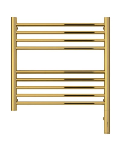 Полотенцесушитель электрический 500х500 золотой МЭМ правый, перемычка прямая Сунержа Богема 3.0 03-5805-5050