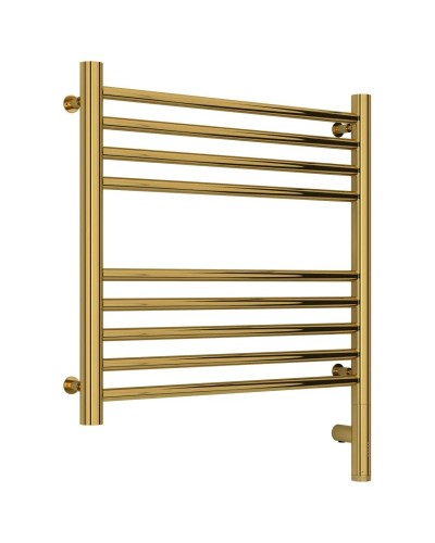 Полотенцесушитель электрический 500х500 золотой МЭМ правый, перемычка прямая Сунержа Богема 3.0 03-5805-5050