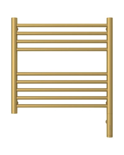 Полотенцесушитель электрический 500х500 золотой матовый МЭМ правый, перемычка прямая Сунержа Богема 3.0 032-5805-5050