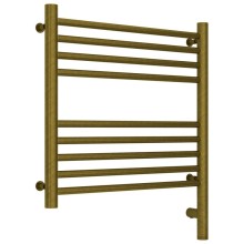 Полотенцесушитель электрический 500х500 состаренная бронза МЭМ правый, перемычка прямая Сунержа Богема 3.0 05-5805-5050