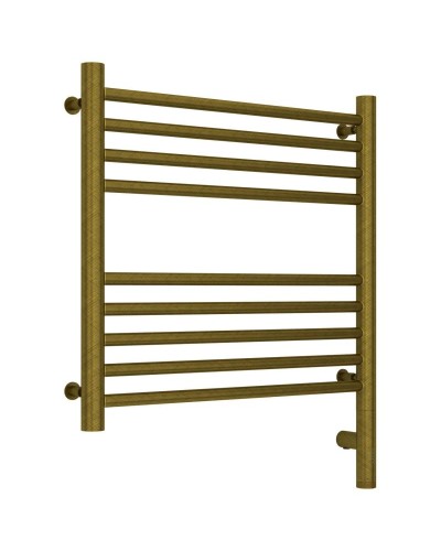 Полотенцесушитель электрический 500х500 состаренная бронза МЭМ правый, перемычка прямая Сунержа Богема 3.0 05-5805-5050