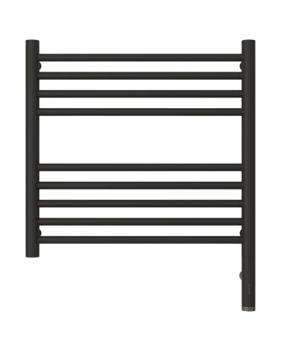 Полотенцесушитель электрический 500х500 темный титан муар МЭМ правый, перемычка прямая Сунержа Богема 3.0 15-5805-5050.0