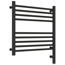 Полотенцесушитель электрический 500х500 темный титан муар МЭМ правый, перемычка прямая Сунержа Богема 3.0 15-5805-5050.0