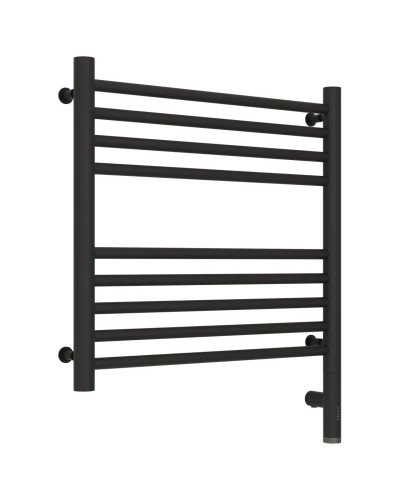 Полотенцесушитель электрический 500х500 темный титан муар МЭМ правый, перемычка прямая Сунержа Богема 3.0 15-5805-5050.0