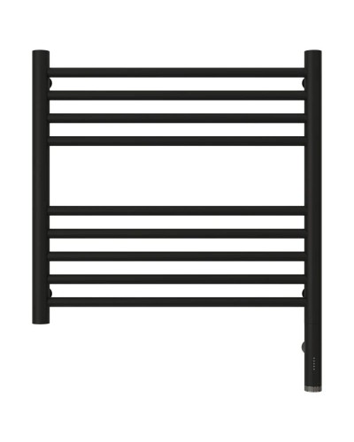 Полотенцесушитель электрический 500х500 черный матовый МЭМ правый, перемычка прямая Сунержа Богема 3.0 31-5805-5050