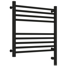 Полотенцесушитель электрический 500х500 черный матовый МЭМ правый, перемычка прямая Сунержа Богема 3.0 31-5805-5050