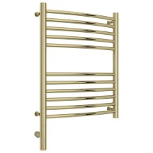 Полотенцесушитель электрический 600х500 шампань МЭМ левый, перемычка выгнутая Сунержа Богема 3.0 020-5802-6050